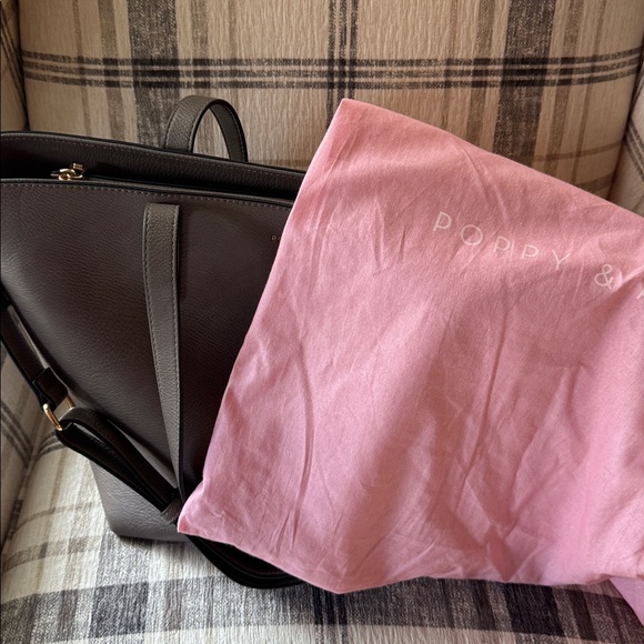 Poppy & Peonies Go-Getter Tote Dark Grey - Picture 14 of 14